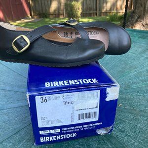 NIB Birkenstock Tracy Black 36 N Mary Janes